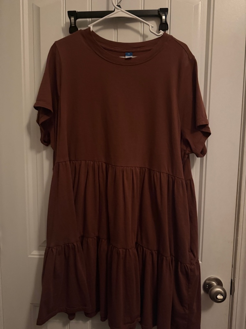 Old Navy Rust Brown Crewneck Tee Dress